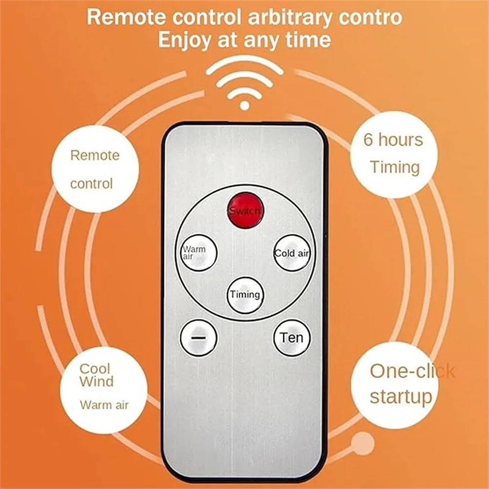 Ar condicionado portátil mini split de parede multifuncional, aquecimento e arrefecimento 2 em 1, climatizador silencioso.