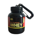 Porta-chaves de proteína desporto whey protein portátil proteína em pó recipiente organizador pílula desporto nutrição água garrafa