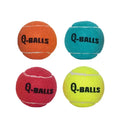 Conjunto de 4 Bolas de Borracha Natural Q-Monster – Som de Apito e Interativas para Treino