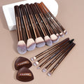 Kit 13 Pincéis Premium Maange + 2 Esponjas Air Cushion | Completo