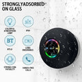 Coluna Bluetooth IPX4 com Luz LED | Ventosa Casa de Banho Exterior