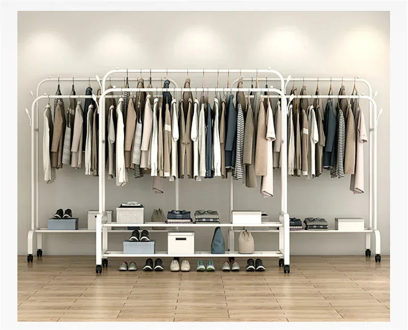 Coat racks floor bedroom clothes hanger household indoor clothes storage rack cabinet living room balcony cloth racks n