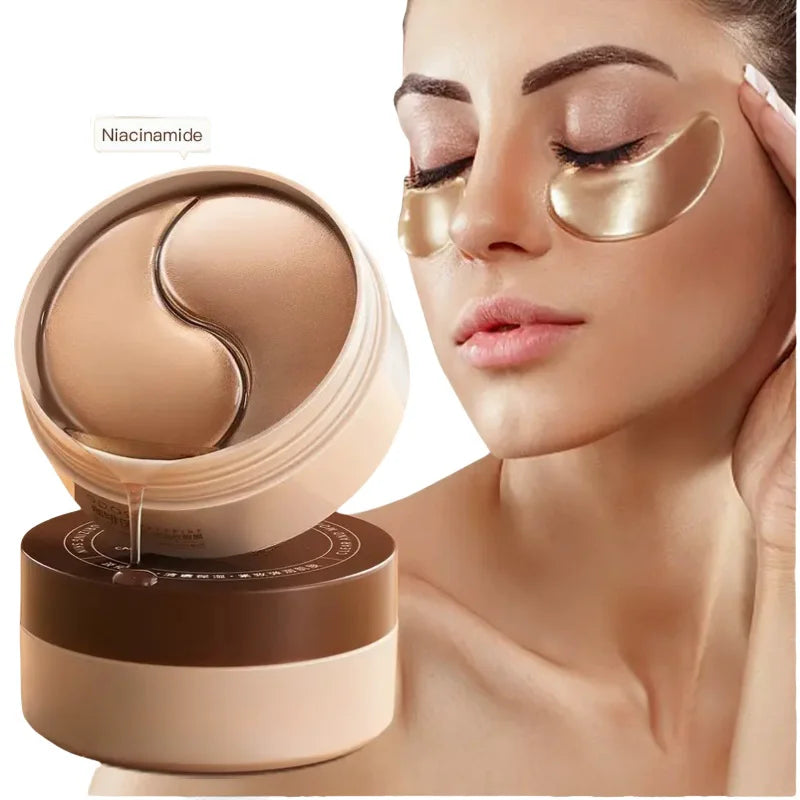 Máscaras de Olhos Cafeína Niacinamida 60un | Firmeza e Luminosidade