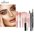 Kit Olhos POPFEEL 40 Sombras + Lápis Sobrancelha Eyeliner Máscara Pincéis