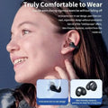 Auriculares Condução Óssea T75 Bluetooth 5.3 | HiFi Desporto Impermeável