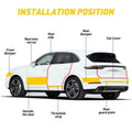 Fita de Fibra de Carbono para Carro 1-5m – Proteção DIY Impermeável para Espelhos e Portas