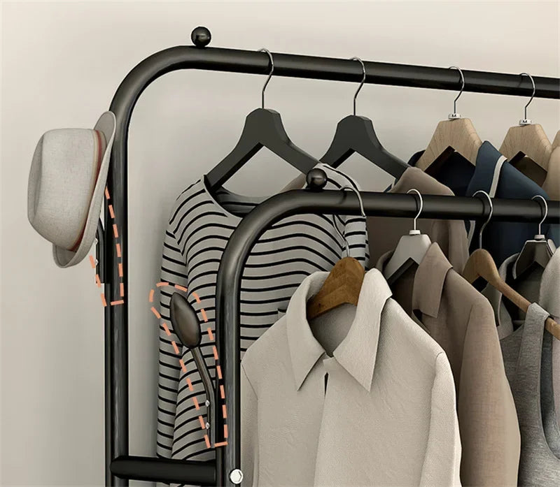 Coat racks floor bedroom clothes hanger household indoor clothes storage rack cabinet living room balcony cloth racks n