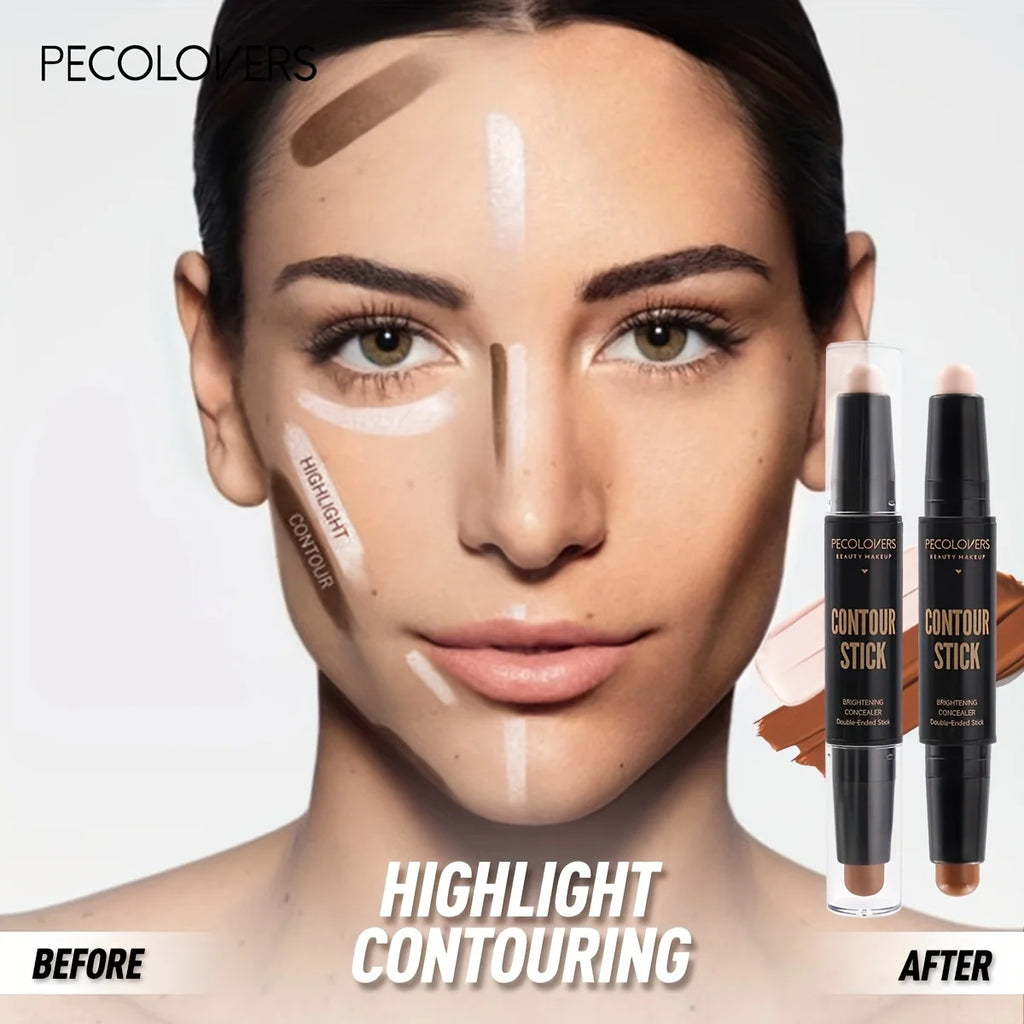 Corretor e Bronzeador Facial | Contorno e Base Creme para Maquilhagem