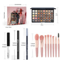 Kit Olhos POPFEEL 40 Sombras + Lápis Sobrancelha Eyeliner Máscara Pincéis