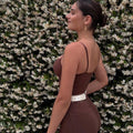 Corset Camisole Bodycon com Alças Costas Nuas | Top Sexy
