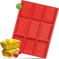 Forma Silicone 9 Cavidades Mini Bolo | Pão Brownie Muffin Sabonete