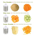 Cortador Legumes 3 Tambores Manual | Queijo Alho Batata Ralador