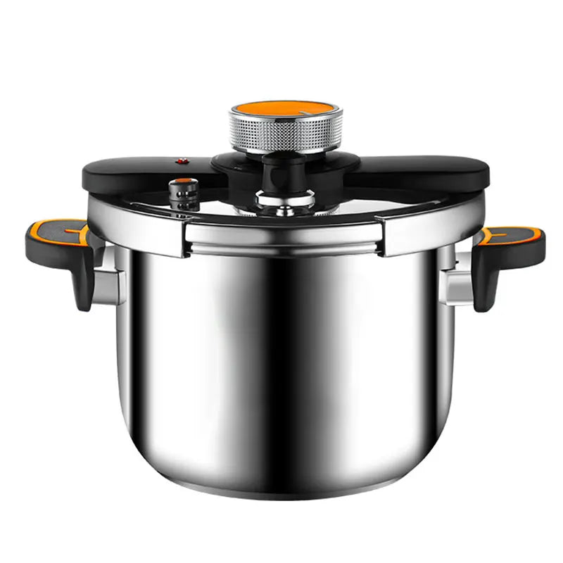 Panela de Pressão Inox 4L/6L/8L | Trava Única Mão Gás e Indução