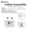 Carregador PD + USB Portátil | Adaptador Parede Telemóvel Rápido