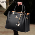 Mala Luxo Designer 3 Camadas 2024 | Grande Capacidade Couro Shopper