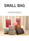 Mala Touch Screen Couro Macio | Crossbody Smartphone Luxo Mensageiro