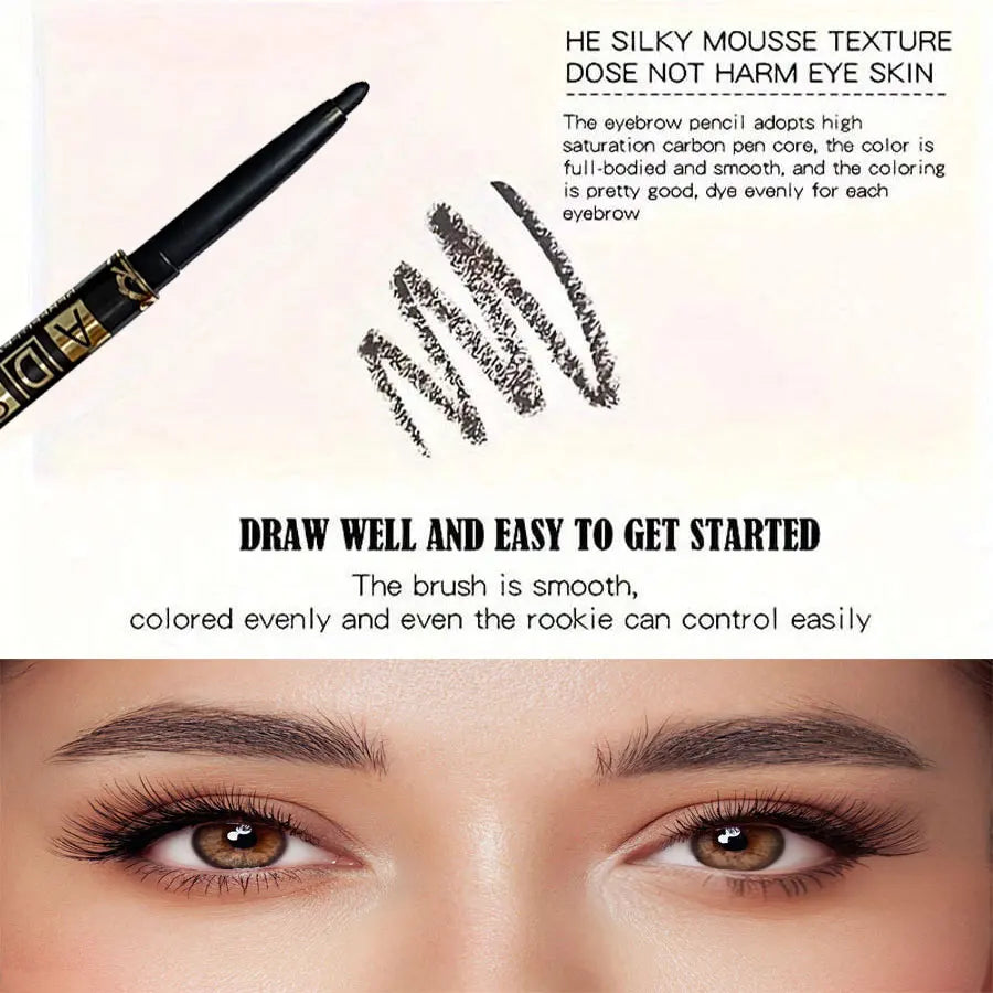 Lápis de Olhos Preto À Prova de Água | Pack 3 ou 9 Longa Duração