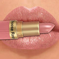 Batom Glitter Veludo Rosa Pérola | Metálico À Prova de Água Efeito Diamante