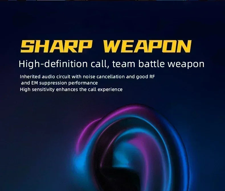 Auscultadores Bluetooth Sem Fios para Telemóvel com Cancelamento de Ruído e Som HD