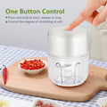 Picador Alho Elétrico Mini 100ml/250ml | Sem Fios Bateria Legumes