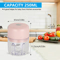 Picador Alho Elétrico Mini 100ml/250ml | Sem Fios Bateria Legumes