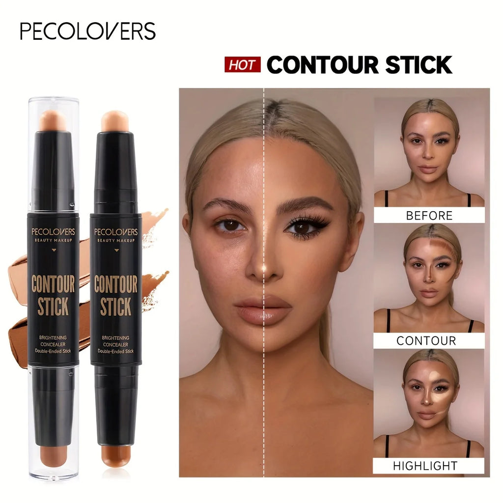 Corretor e Bronzeador Facial | Contorno e Base Creme para Maquilhagem