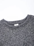 New Men's Sweater Spring Autumn Round Neck Long Sleeve Pullover Casual Sports Sweatshirt High Quality Solid Color Fleece Coat