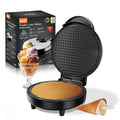 Máquina Cone Waffle 1200W | Taça Gelado Rolo Ovo Placas Antiaderentes