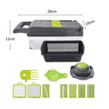 Picador Vegetais 14/16 em 1 com Pega | Slicer Dicer Ralador Cozinha