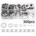 Kit de 360/580 Anilhas Planas em Aço Inoxidável 304 – Para Casa, Fábrica e Oficina