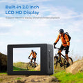 Action Camera Desporto Impermeável | Ciclismo Esqui Mergulho Capacete