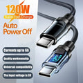 Cabo USB-C para USB-C 120W Display Digital | PD iPhone 15 MacBook iPad