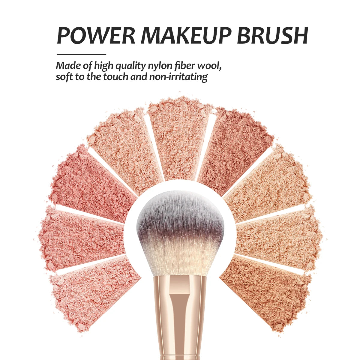 Kit 8 Pincéis Maange Portátil de Viagem | Pó Blush Base Contorno