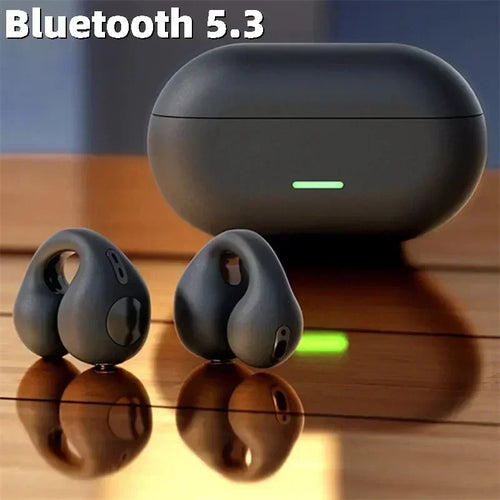 Auriculares Condução Óssea T75 Bluetooth 5.3 | HiFi Desporto Impermeável