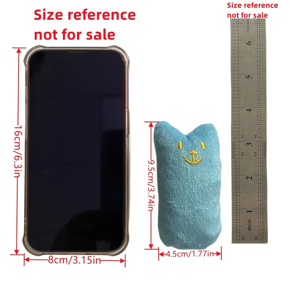 1 unidade de brinquedo interativo para gatos com gatonip, cor aleatória, almofada com gatonip, acessório para animais de estimação, almofada para mastigar e afiar os dentes, sabor menta.