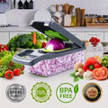 Picador Vegetais 14/16 em 1 com Pega | Slicer Dicer Ralador Cozinha