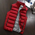 Colete Windproof Térmico Cotton Down | Sleeveless Gilet Casual Inverno