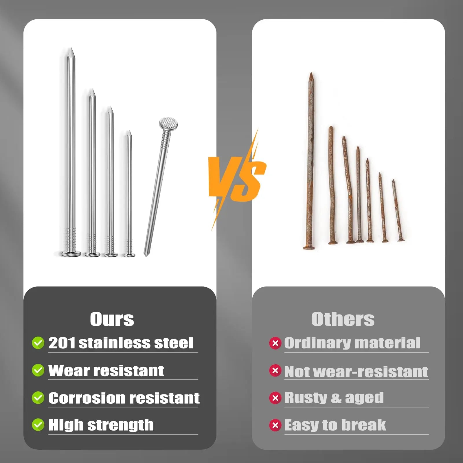 280 pregos em aço com cabeça redonda para dobradiça de caixa de joias, nas cores dourado, prateado e latão antigo, com fecho de encaixe.