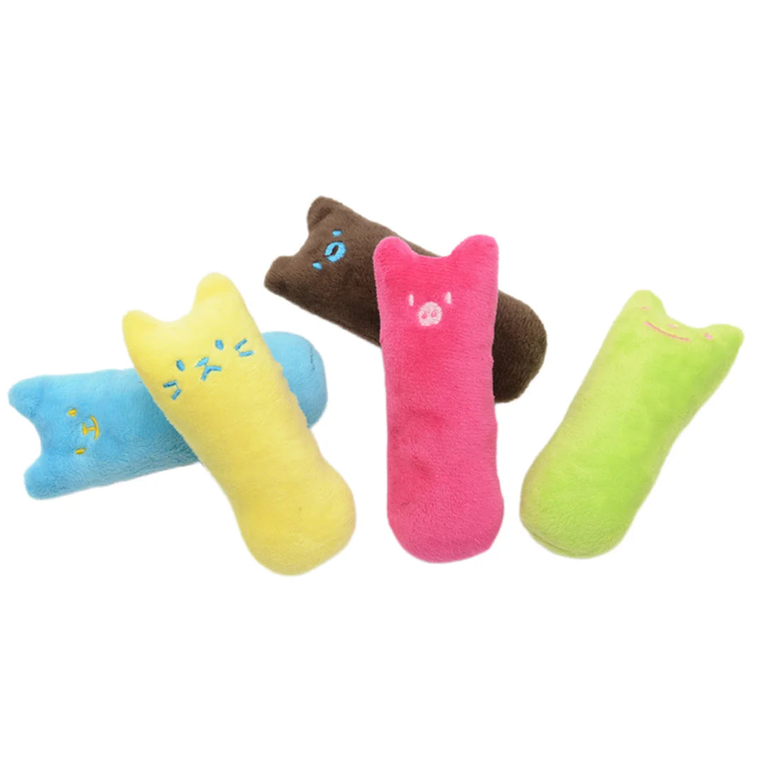 1 unidade de brinquedo interativo para gatos com gatonip, cor aleatória, almofada com gatonip, acessório para animais de estimação, almofada para mastigar e afiar os dentes, sabor menta.