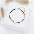 Pulseira Pedra Natural Coração | Handmade Moda Feminina Elegante