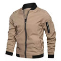 Blusão Baseball Windproof Ciclismo | Manga Longa Zipper Casual Outdoor