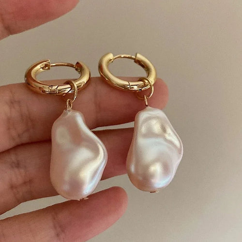 Brincos Gota de Água com Pérola Sintética Vintage – Para Casamentos e Aniversários