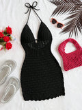 Vestido Tricot Gradient Sem Alças Contas | Slim Fit Férias Sexy