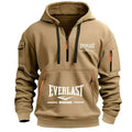 Hoodie Half-Zip Multi-Bolsos Print | Sport Fitness Warm Casual Fashion