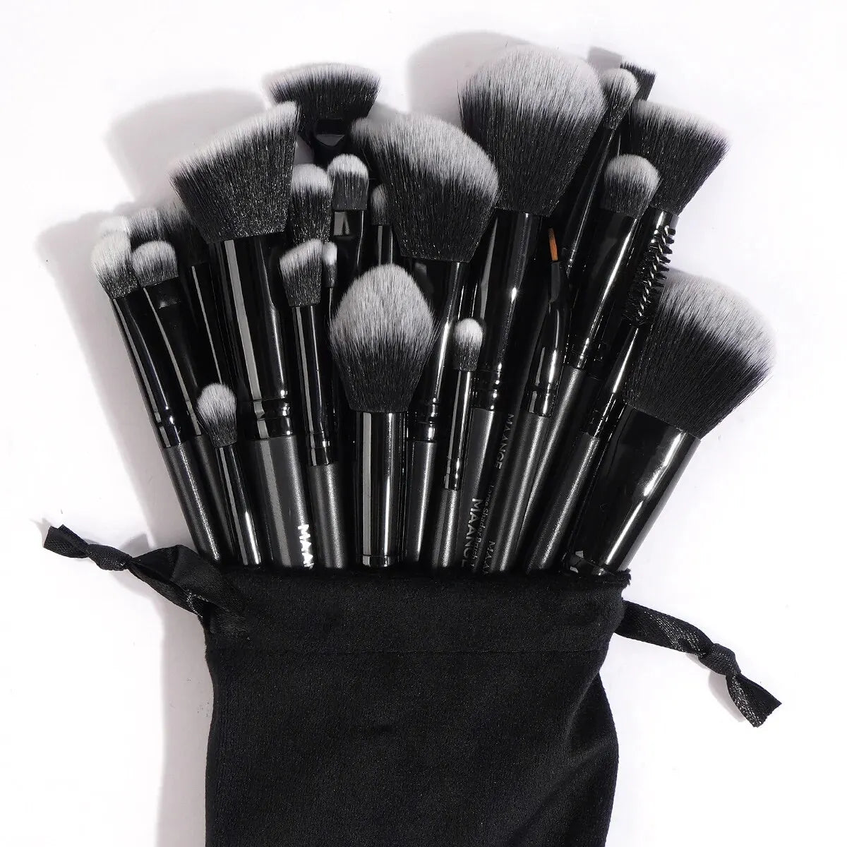 Kit Profissional 30 Pincéis Maange com Estojo | Base Sombras Blush