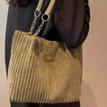 Tote Bombazine Grande Capacidade | Plush Shoulder Versátil Commuter Travel