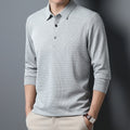 Polo Business Casual Manga Longa | Verão Confortável Top Elegante