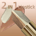 Sombra em Stick 2 Cores Shimmer Castanho | Glitter Natural Olhos