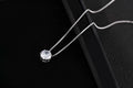 Colar Prata 925 com Zircónia Cristal | Pendente Elegante Certificado