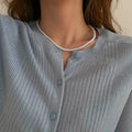 Choker Pérola Imitação com Coração | Love Tendência Festas Clavícula